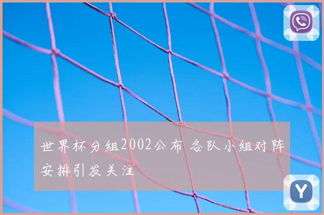 世界杯分组2002公布 各队小组对阵安排引发关注